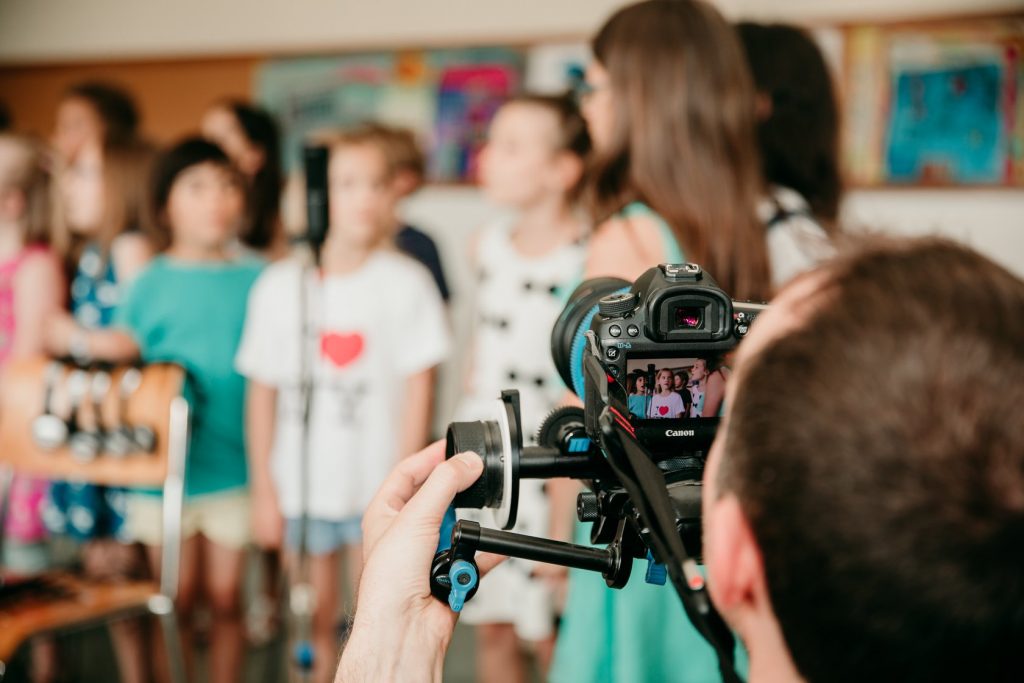 Recording session at Floréal school
